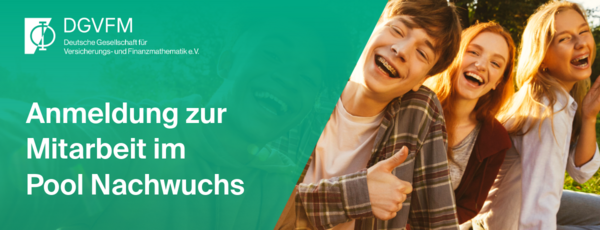 Werbebanner: Anmeldung zur Mitarbeit im Pool Nachwuchs Werbebanner: Anmeldung zur Mitarbeit im Pool Nachwuchs